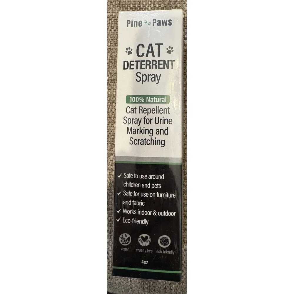 New Pine Paws Cat Deterrent Spray 4 oz. 3/19/28 Urine Furniture